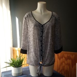 NWOT Unique Spectrum Sheer Top
